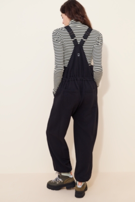 Relaxed Drawstring Overalls
