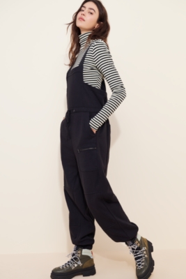 Relaxed Drawstring Overalls