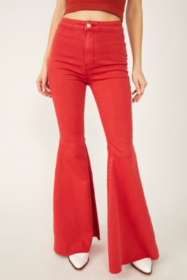 FREE PEOPLE fashion WOMEN'S HIGH RISE JUST FLOAT ON FLARE JEANS