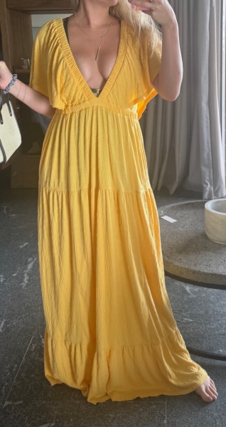 chinese dress ladies La Lune Ruched Halter Maxi Dress | Cream | Dresses main image 1