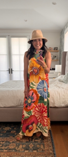 Printed Halter Maxi Dress | Nuuly