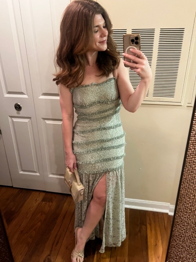 Zoe Stretch Lace Midi Dress | Nuuly
