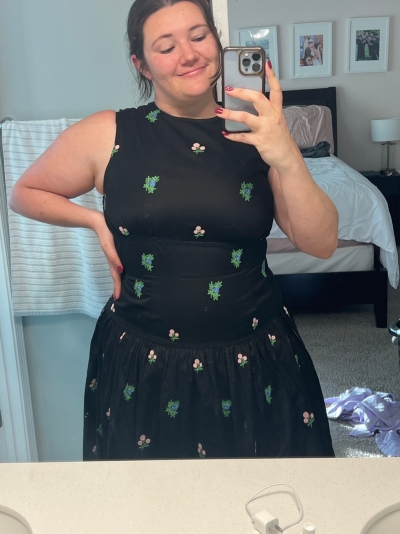 Ditsy Embroidered Midi Dress | Nuuly