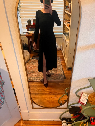 midi long sleeve wedding guest dresses Fast Delivery Long Sleeve V-Neck A-Line Midi Wedding Guest Dresses
