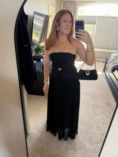 carmel strapless drop waist maxi dress hutch Hutch Carmel Strapless Maxi Dress