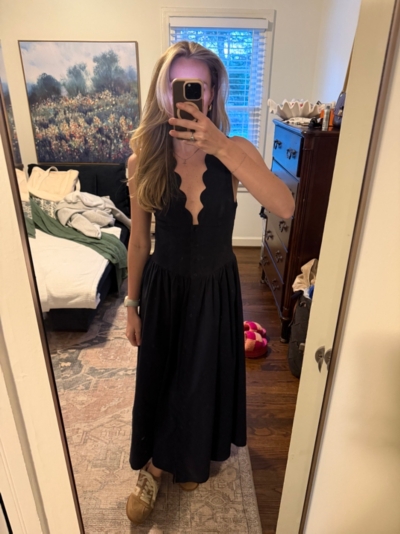 knee length dresses for ladies WeWoreWhat Lace Slip Midi Dress main image 0
