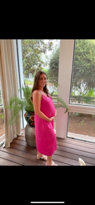 Maternity Satin Slip Dress