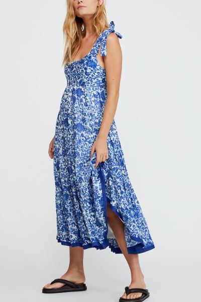 free people kikas printed midi dress Kika's Printed Midi