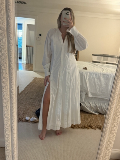 english factory stripe sleeveless maxi dress English Factory