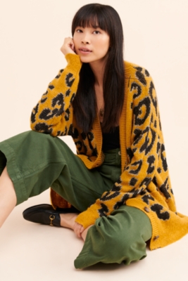 joa leopard cardigan