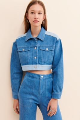 Belle Cropped Trucker Jacket | Nuuly Rent