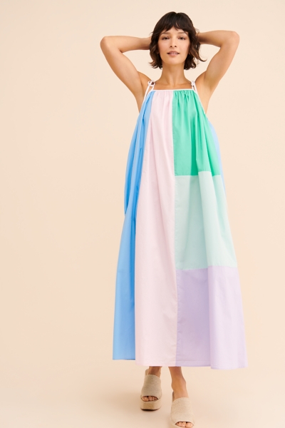 color block pastel dress ADRIENNE x Jincys | Blakely Dress