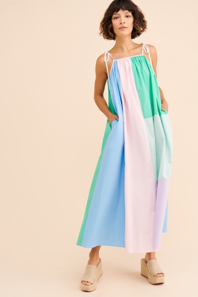 open lace back dress Buy 11919-Brocade Floral Dress-Pastel Multi from C&W