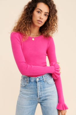 Flare Cuff Knit Top | Nuuly