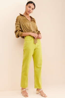 agolde yellow jeans