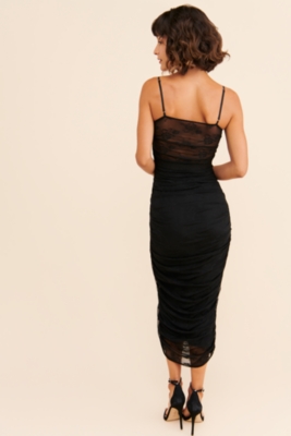 ◆Loulouseoul◆ Yucca Nylon Dress Black womens-