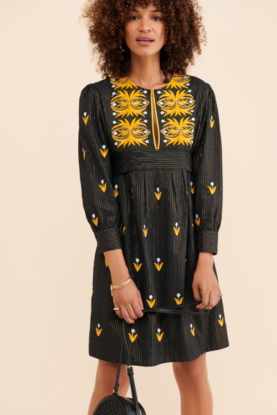 Embroidered Mini Dress | Nuuly