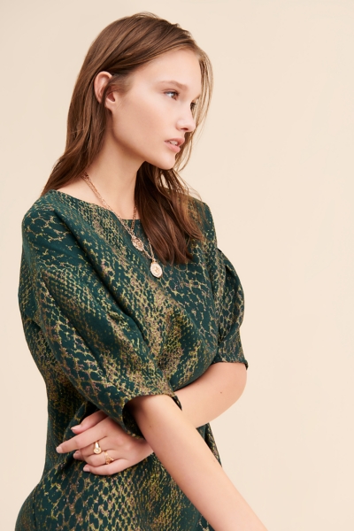 snakeskin green dress Halloween Green Snake Snakeskin Costume All Over Juniors Beach Cover-Up Dress, XL / Multi main image 0
