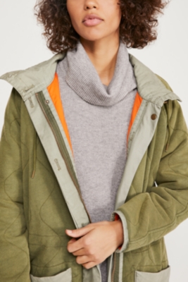 puffed out reversible dolman jacket