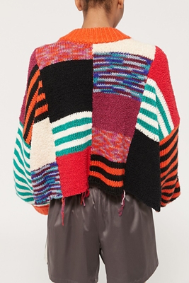Milo Patchwork Mock Neck Sweater Nuuly