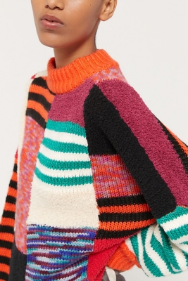 Milo Patchwork Mock Neck Sweater Nuuly