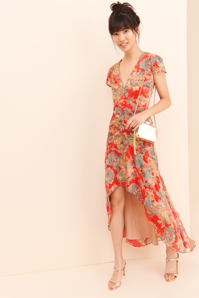 Red Floral Dress | Nuuly