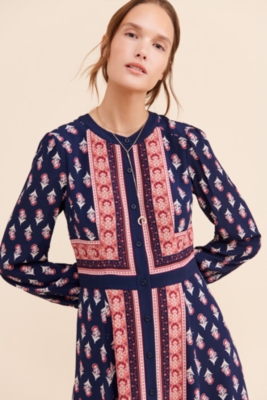 Woodblock Print Midi Dress Nuuly