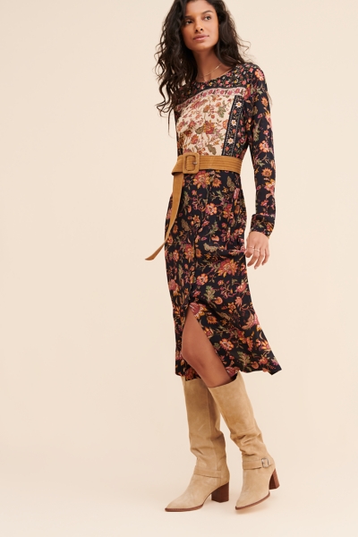 kachel mixed floral print midi dress Kachel 'brooke' dress dress, mixed print