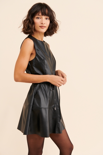 Natalie Vegan Leather Dress | Nuuly