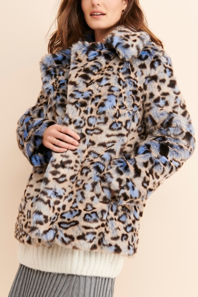 Cozy Leopard Faux Fur Coat | Nuuly