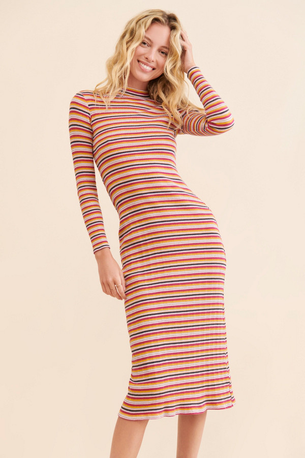 Corinne Striped Midi Dress | Nuuly Corinne Striped Midi Dress | Nuuly