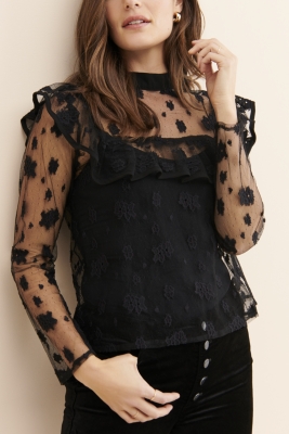 Sheer Daisy Blouse Nuuly Rent