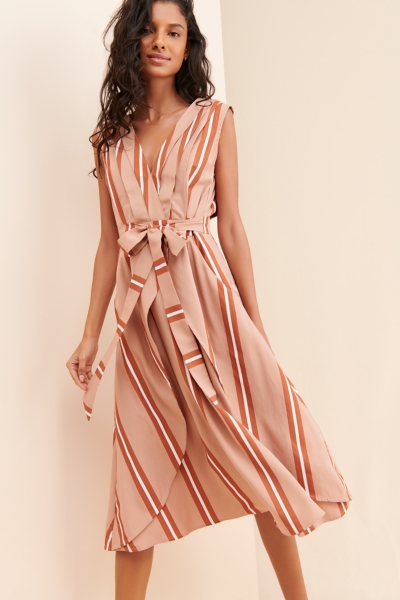 Ada Striped Midi Dress | Nuuly