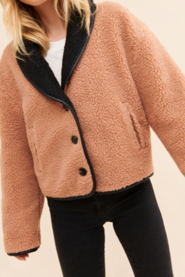 Sherpa Shawl Collar Jacket | Nuuly