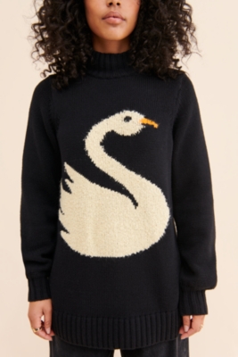 Swan Lake Intarsia Knit Sweater | Nuuly