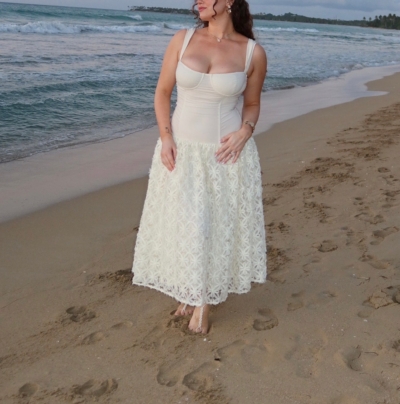 we wore what corset lace skirt midi dress we wore what corset lace skirt midi dress Picturesque Cutie Corset Lace-Up  A-Line Midi Dress