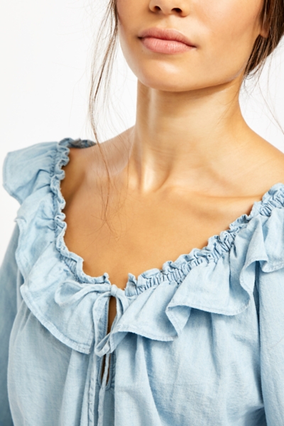 Lily Of The Valley Chambray Top | Nuuly