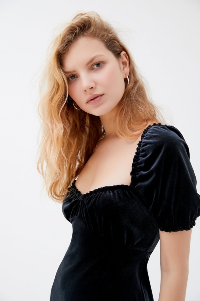 white christmas dresses Valentino Velvet Taffeta Sleeve Cocktail Dress main image 0