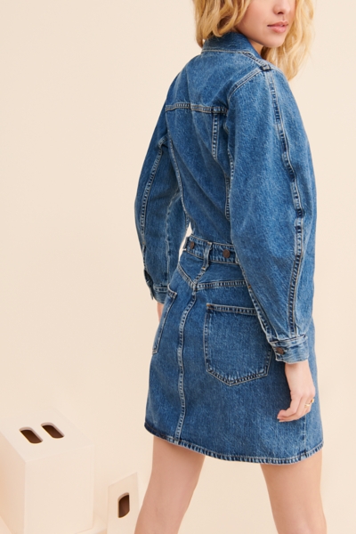 knee length dresses for ladies Lizzy Eco Denim Mini Dress main image 0