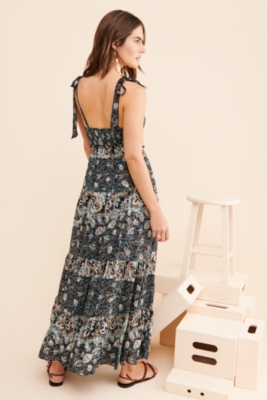 annabelle embroidered maxi slip