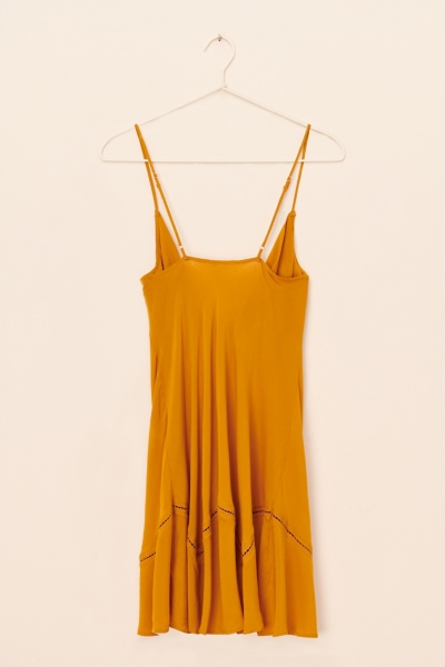 knee length dresses for ladies Forever Loving Mini Dress Lemon main image 1