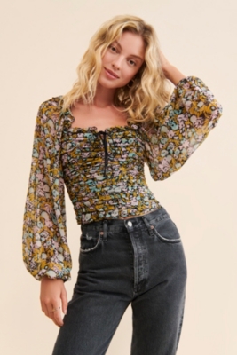 Mabel Printed Blouse | Nuuly