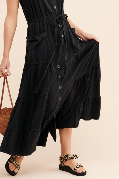 knee length dresses for ladies Free People Sundrenched Maxi Almost Apricot  KEEP Boutique