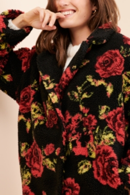 Anthropologie winter roses coat hot sale