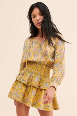 Fawn Embroidered Eyelet Midi Dress