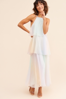 elena tiered maxi dress