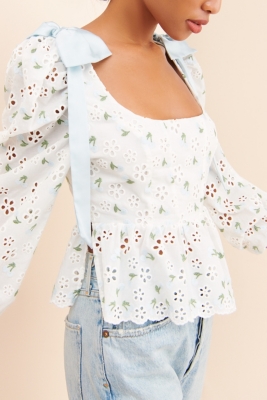 Wild Cherry Blouse Nuuly Rent