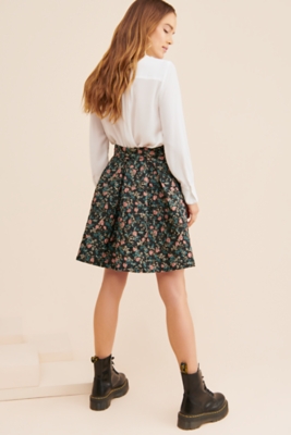 Alice Floral Jacquard Mini Skirt | Nuuly