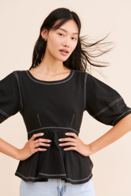 Open Back Peplum Top Nuuly