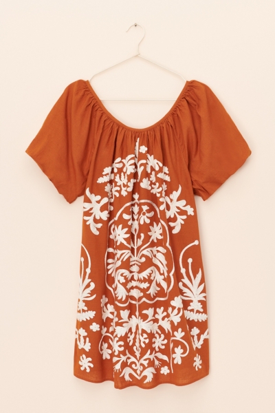 green emerald velvet dress Fiona Mini Dress – uma and leopold main image 1